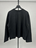 Black Essential Longsleeve Boxy Fit
